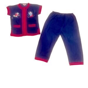 Vintage Chinese Asian top and bottom outfit size 4